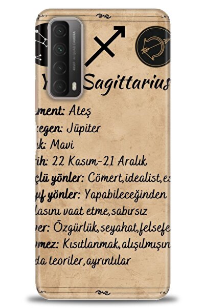 Rulet Aksesuar غطاء متوافق مع هاتف هواوي بي سمارت 2021 مطبوع بدقة عالية - تصم...