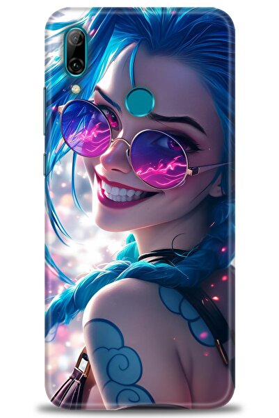 Rulet Aksesuar غطاء متوافق مع هاتف هواوي بي سمارت 2019 HD مطبوع - غطاء سيليكو...