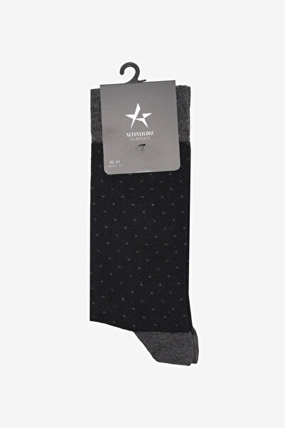 ALTINYILDIZ CLASSICS Ανδρικές μονές κάλτσες με μαύρα σχέδια