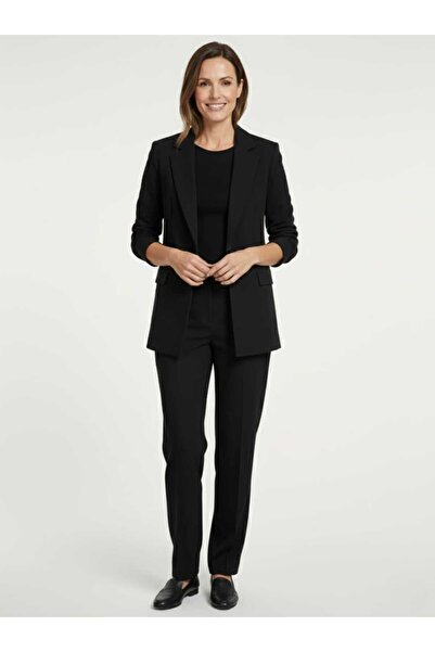 LOVE SİYAH RENK TEK DÜĞMELİ BLAZER CEKET