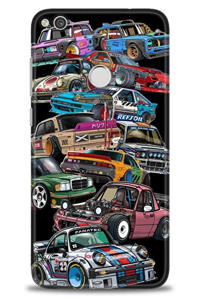 Rulet Aksesuar غطاء متوافق مع هاتف هواوي P9 لايت 2017 HD مطبوع - غطاء سيليكون...