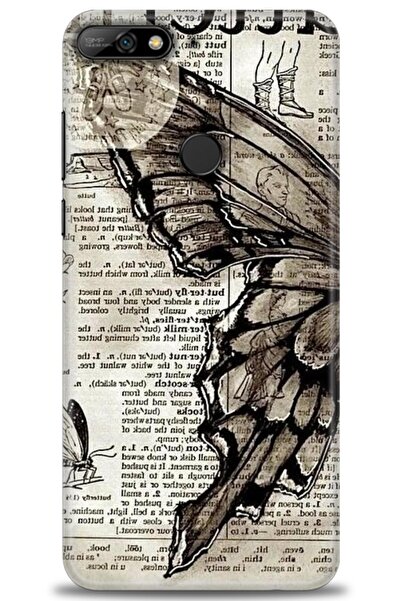 Rulet Aksesuar غطاء متوافق مع هاتف هواوي Y7 2018 HD مطبوع - غطاء سيليكون مصمم...