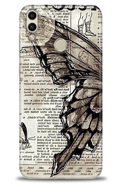 Rulet Aksesuar غطاء متوافق مع هاتف هواوي هونر 8C HD مطبوع - غطاء سيليكون مصمم...