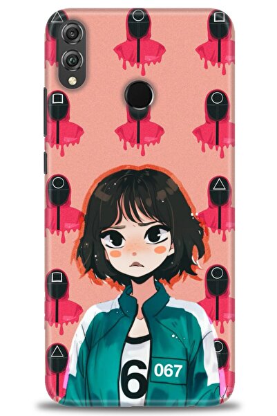 Rulet Aksesuar غطاء متوافق مع هاتف هواوي هونر 8X HD مطبوع - غطاء سيليكون مصمم...