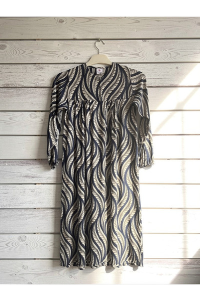 fariza tekstil Girl's Viscose Dress with Robe