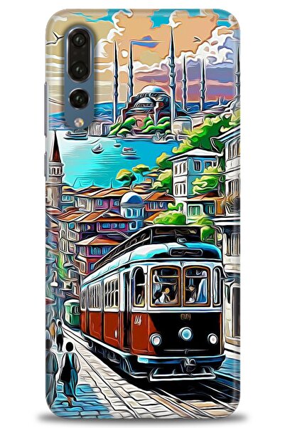 Rulet Aksesuar غطاء متوافق مع هاتف هواوي P20 Pro HD مطبوع - غطاء سيليكون مصمم...