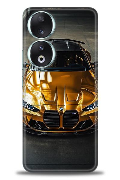 Rulet Aksesuar غطاء متوافق مع هاتف هواوي هونر 90 HD مطبوع + واقي شاشة سيراميك...