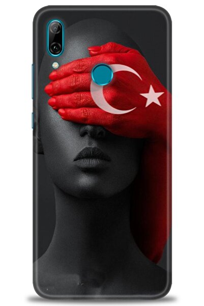 Rulet Aksesuar غطاء متوافق مع هاتف هواوي بي سمارت 2019 HD مطبوع - غطاء سيليكو...