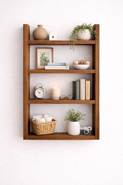 ADIM EBATLAMA Barok 4 Raflı Mutfak Duvar Rafı Çok Amaçlı Raf