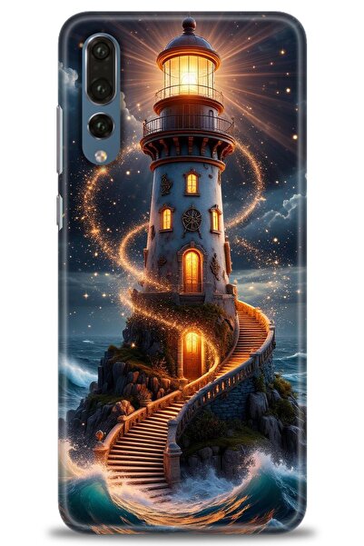 Rulet Aksesuar غطاء متوافق مع هاتف هواوي P20 Pro HD مطبوع - غطاء سيليكون مصمم...