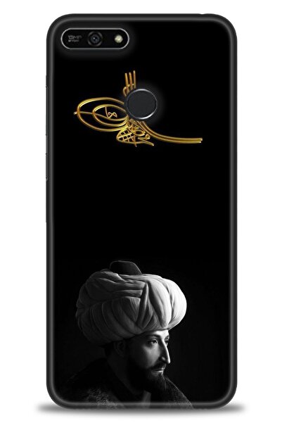 Rulet Aksesuar غطاء متوافق مع هاتف هواوي هونر 7A HD مطبوع - غطاء سيليكون مصمم...