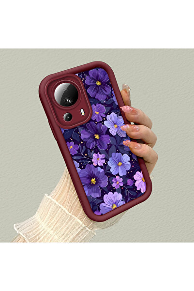 Hontinga حافظة هاتف ملونة من السيليكون متوافقة مع هاتف Xiaomi Mi 13 Lite مضاد...