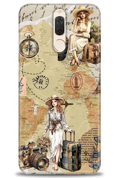 Rulet Aksesuar غطاء متوافق مع هاتف هواوي ميت 10 لايت HD مطبوع - غطاء سيليكون ...