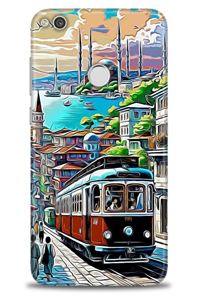 Rulet Aksesuar غطاء متوافق مع هاتف هواوي P9 لايت 2017 HD مطبوع - غطاء سيليكون...