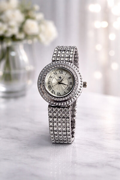 G Sport POLO Stylish Wristwatch with Stone Roman Numeral Detail