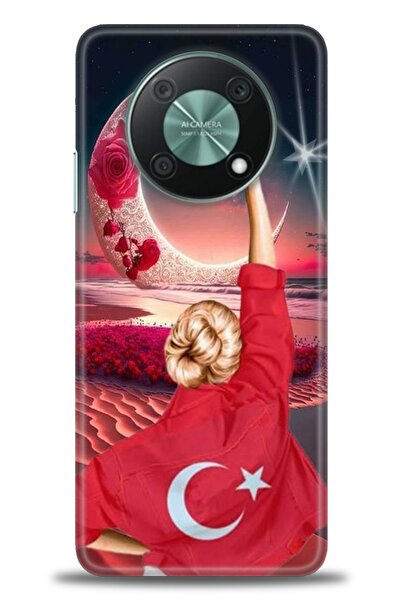 Rulet Aksesuar غطاء متوافق مع هاتف هواوي نوفا Y90 HD مطبوع - غطاء سيليكون مصم...