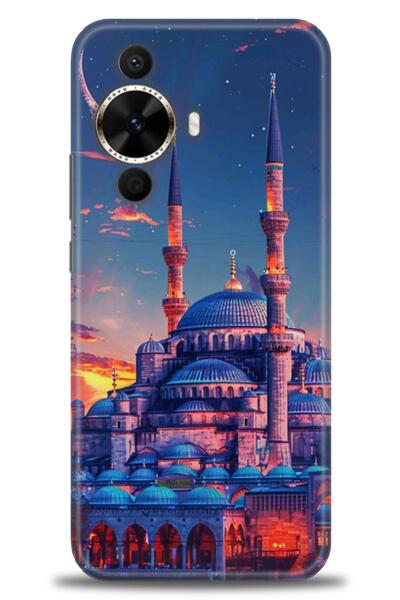 Rulet Aksesuar حافظة متوافقة مع هاتف هواوي نوفا 12S HD مطبوع + واقي شاشة سيرا...