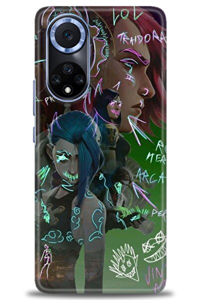 Rulet Aksesuar حافظة متوافقة مع هاتف هواوي هونر مطبوع HD 50 + واقي شاشة سيرام...