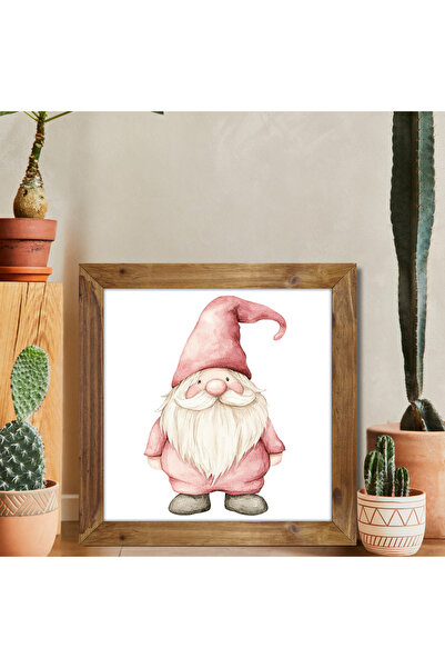 woodhomeworks One Piece Real Wood Framed Decor Pictură pătrată