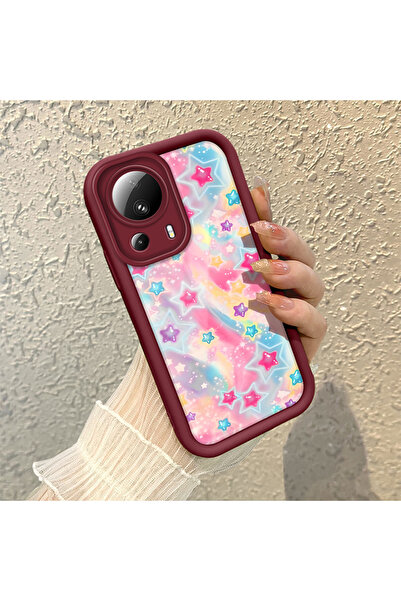 Hontinga حافظة هاتف ملونة من مادة السيليكون المتوافقة مع هاتف Xiaomi Mi 13 Li...