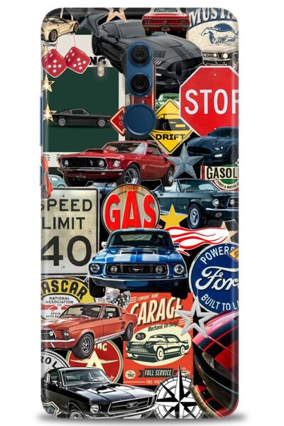 Rulet Aksesuar غطاء متوافق مع هاتف هواوي ميت 10 برو HD مطبوع - غطاء سيليكون م...