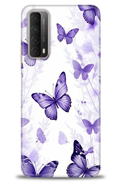 Rulet Aksesuar غطاء متوافق مع هاتف هواوي بي سمارت 2021 HD مطبوع - غطاء سيليكو...