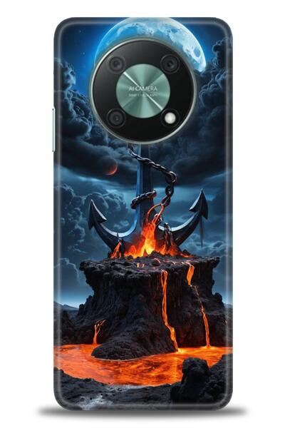 Rulet Aksesuar غطاء متوافق مع هاتف هواوي نوفا Y90 HD مطبوع - غطاء سيليكون بتص...