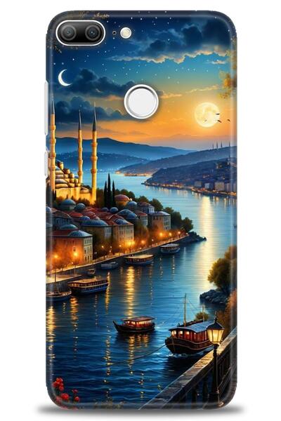 Rulet Aksesuar غطاء متوافق مع هاتف هواوي هونر 9 لايت HD مطبوع - غطاء سيليكون ...