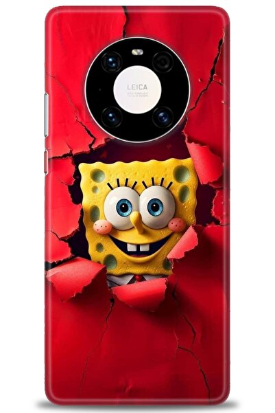 Rulet Aksesuar غطاء متوافق مع هاتف هواوي ميت 40 برو HD مطبوع - غطاء سيليكون م...