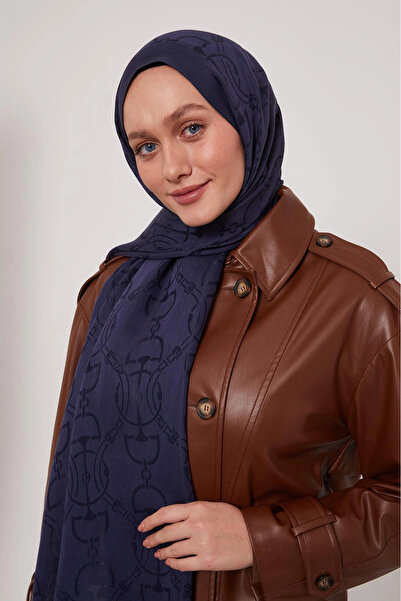 LuvenSara Lyocell Nai̇a Jacquard Shawl - Rain Blue