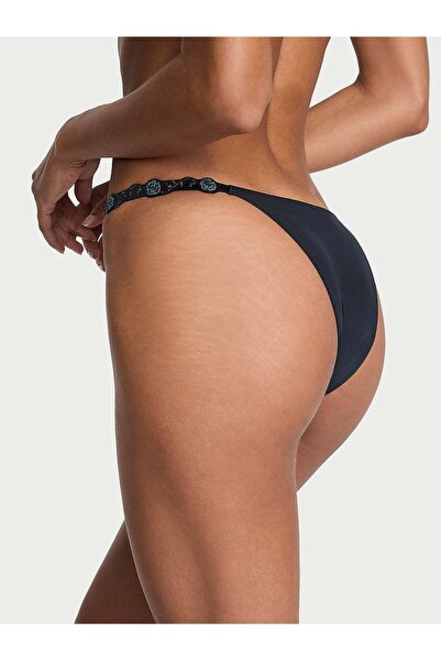 Victoria's Secret Orkide İşlemeli Işıltılı Brazilian Külot