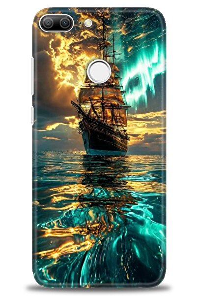 Rulet Aksesuar غطاء متوافق مع هاتف هواوي هونر 9 لايت HD مطبوع - غطاء سيليكون ...