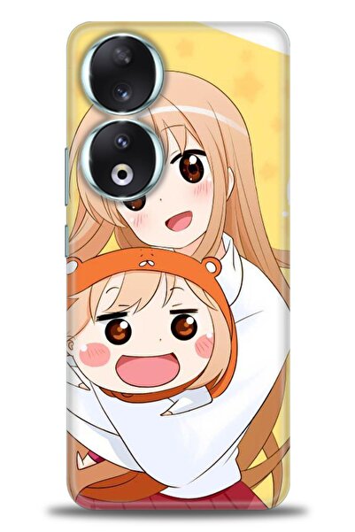 Rulet Aksesuar غطاء متوافق مع هاتف هواوي هونر 90 HD مطبوع + واقي شاشة سيراميك...