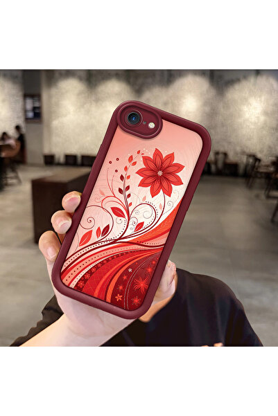 Hontinga حافظة هاتف ملونة من السيليكون متوافقة مع هاتف iPhone 7/8/SE 2020 202...