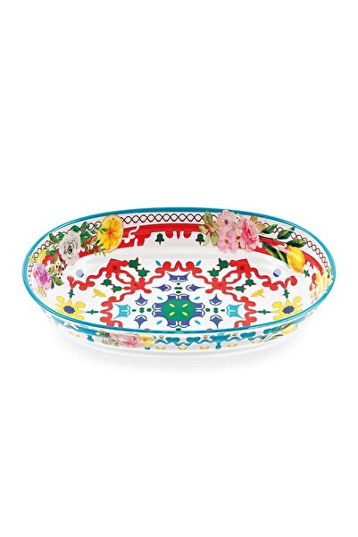 GUZZİNİ وعاء سلطة زهرة الليمون من جوزيني 32.5 سم × 23 سم × 7 سم