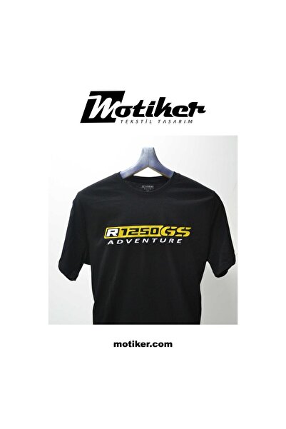 Motiker Printed T-Shirt Model with Bmw Adventure 1250Gs Logo