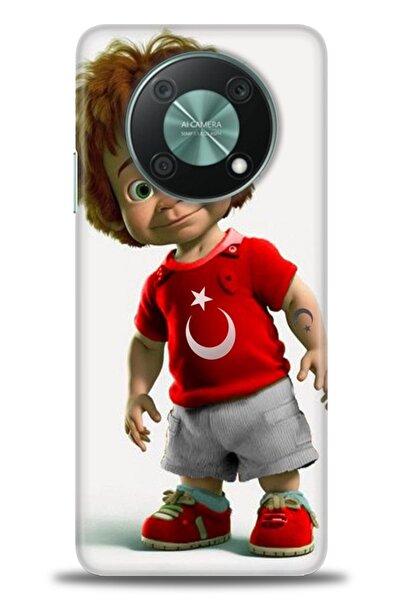 Rulet Aksesuar غطاء متوافق مع هاتف هواوي نوفا Y90 HD مطبوع - غطاء سيليكون بتص...