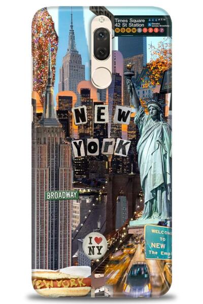 Rulet Aksesuar غطاء متوافق مع هاتف هواوي ميت 10 لايت HD مطبوع - غطاء سيليكون ...