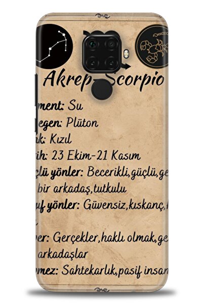 Rulet Aksesuar غطاء متوافق مع هاتف هواوي ميت 30 لايت HD مطبوع - غطاء سيليكون ...