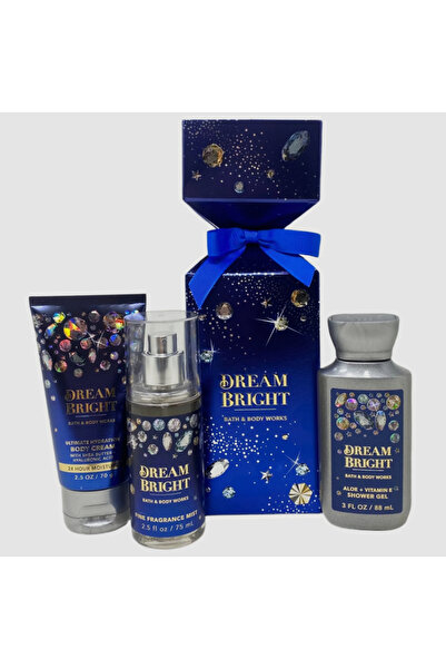 BBW Dream Bright Gift Set: Shower Gel+ Body cream+ Fragrance Mist, For Women, 3-Pack