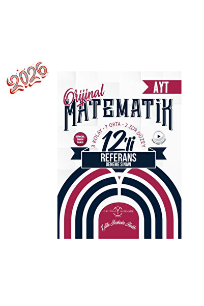 Orijinal Yayınları 2026 AYT Matematik Referans 12 li Deneme Sınavı