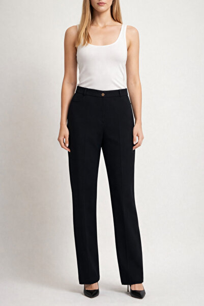 GARNİ Pantaloni cu talie elastică cu buzunar în partea de sus