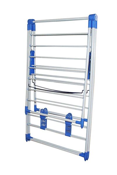 Generic Clothes Dryer Rack White & Blue 150x104x60cm