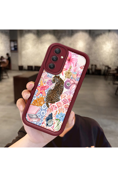 Hontinga حافظة هاتف ملونة أنيقة من مادة السيليكون المتوافقة مع هاتف سامسونج ج...