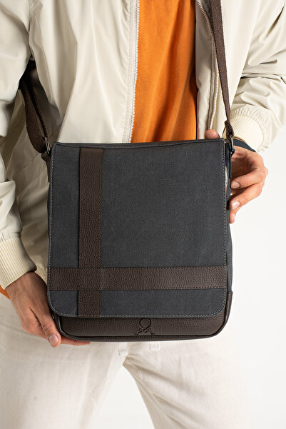 PASSTELL Unisex Canvas Fabric Medium Size Messenger and Shoulder Bag