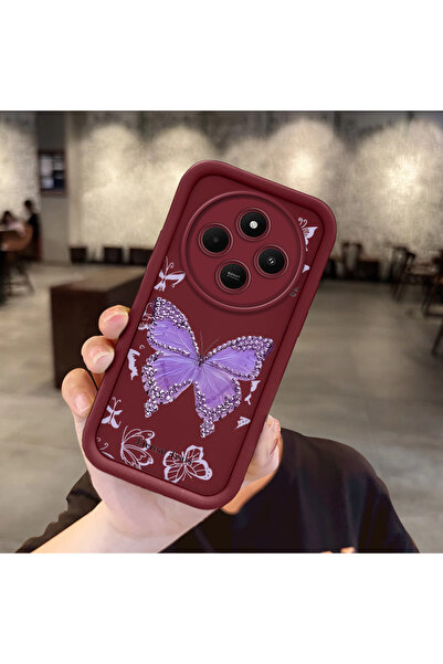 Hontinga حافظة هاتف متوافقة مع شاومي ريدمي 14C 4G مصنوعة من مادة السيليكون لح...