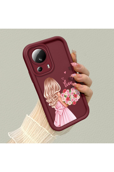 Hontinga حافظة هاتف ملونة لطيفة من مادة السيليكون المتوافقة مع هاتف Xiaomi Mi...