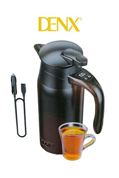denix Electric kettle for heating water cups in the car, 12V/24V, 800ml, black color