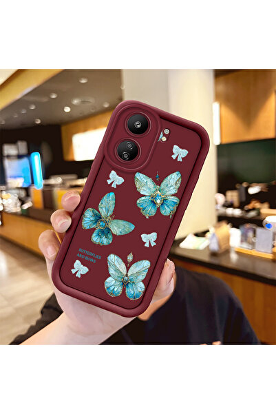 Hontinga حافظة هاتف متوافقة مع Xiaomi Poco C65 مصنوعة من مادة السيليكون تحمي ...