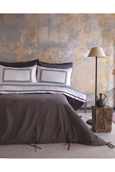 Apricitas HOME Çift Kişilik İcon Antrasit Kadife Uyku Seti